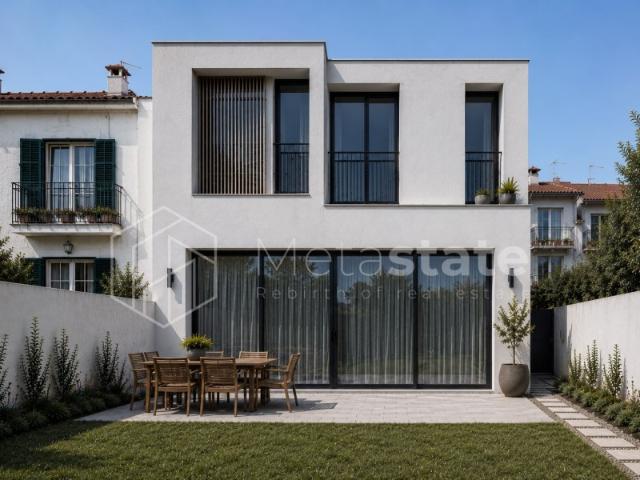 Moradia Geminada Contemporânea T3 no Restelo 285m² com Jardim Privativo e Varandas