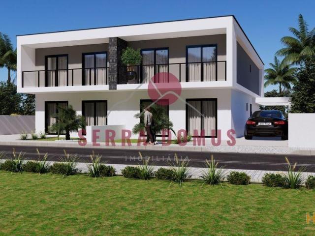 Moradia Geminada frações A ou B com tipologia T4 com piscina em Fernão Ferro | 26083951905