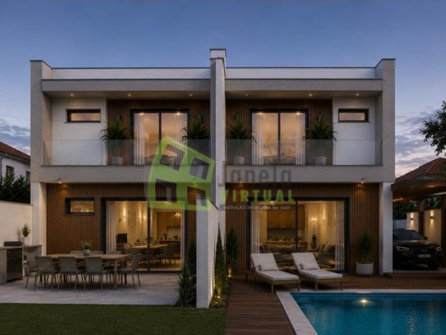 Moradia Geminada T3+1 com Piscina em Construção | Fernão Ferro