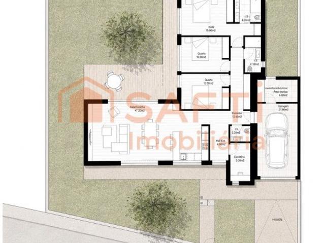 Moradia Geminada T3 0m² Moreira De Cónegos