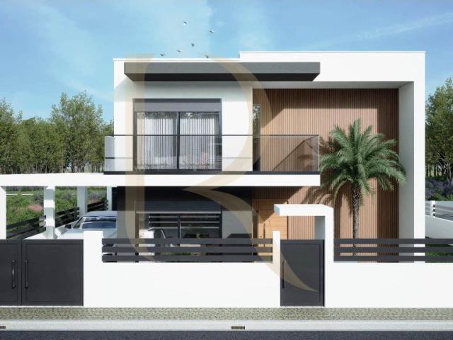 Moradia isolada nova com piscina, garagem e churrasqueira em. 0m² Fernão Ferro