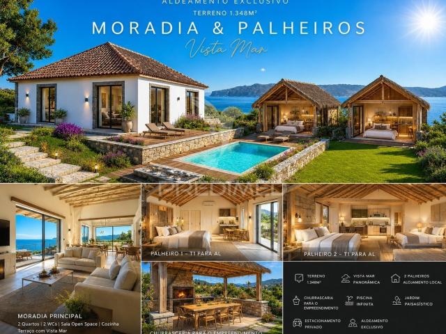 MORADIA PARA RECUPERAR COM 2 PALHEIROS E 1348M2 DE TERRENO NA PONTA DO PARGO