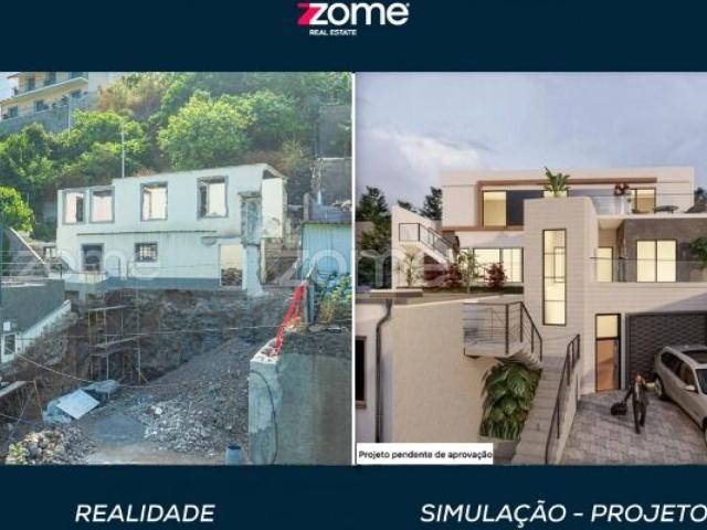 Moradia para recuperar com projeto de ampliação Camara de Lobos