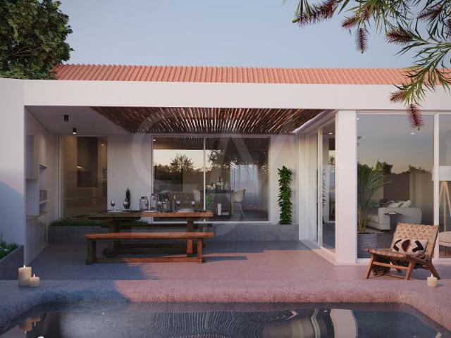 Moradia T2 em Santarém para construção, com terraço e piscina e projecto aprovado