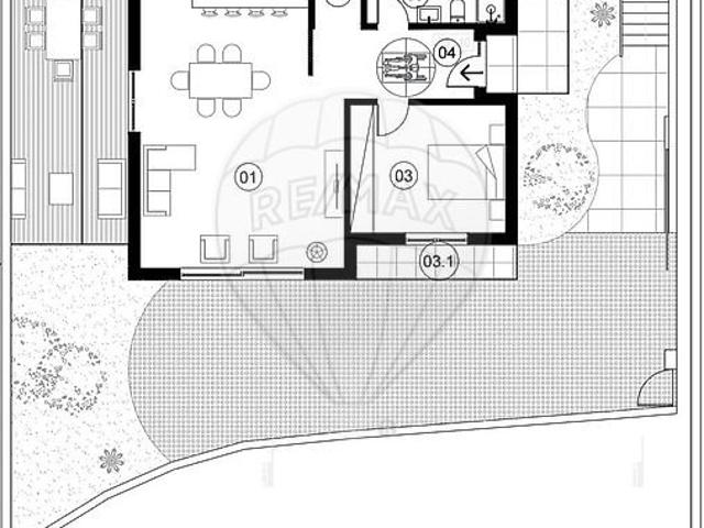 Moradia T3 para venda. Moradia H. 228m² Caniço