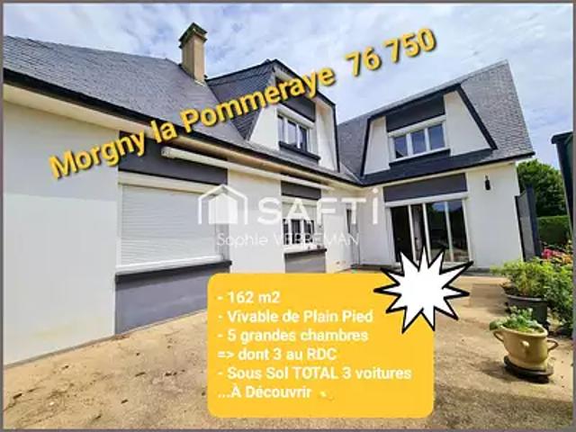 Morgny la Pommeraye 76750 Achat / Vente maison 6 pièces t6 terrasse balcon