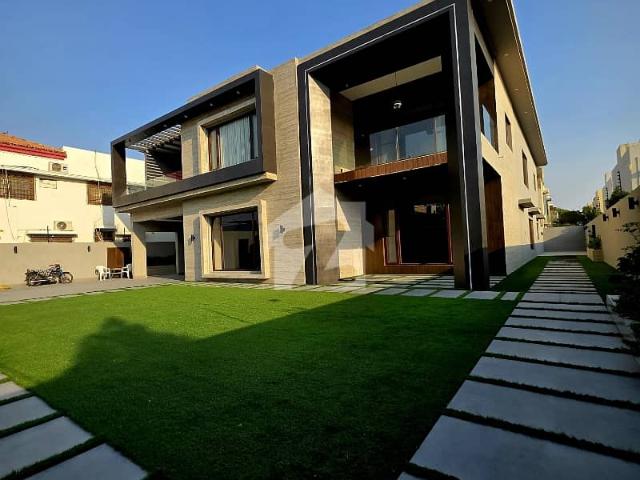 Most luxurious and architecture ultra modern style double story bungalow for sell in dha phase 6. Most elite class location in dha karachi