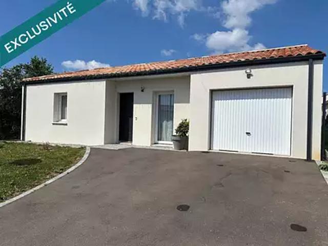 Moutiers les Mauxfaits 85540 Achat / Vente maison 3 pièces t3 parking