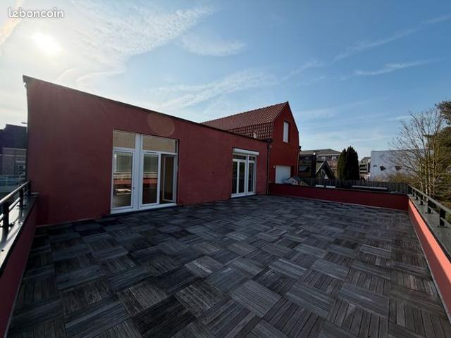 Mouvaux proche parc du hautmont t3 avec terrasse et parking