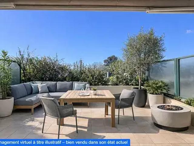 Mouans Sartoux 06370 Achat / Vente appartement 3 pièces t3 terrasse balcon