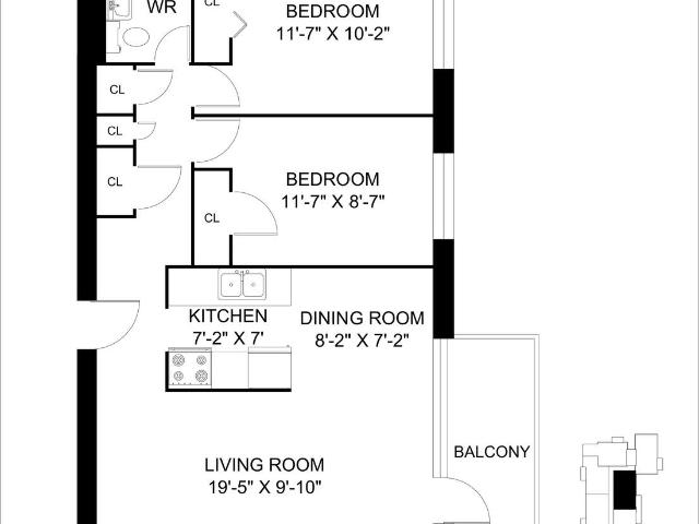 Mountain Apartments Apartment 2 Bedroom + Balcony Apartment for Rent