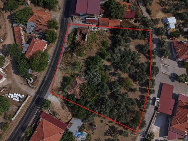 MUĞLA YATAĞAN ELMACIK MAHALLESİ 2372 M2 AVLULU KARGİR EV VE DAM