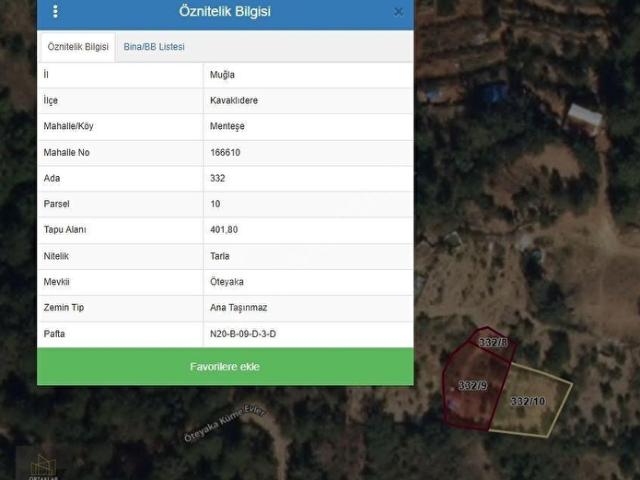 MUĞLA'DAN 3 TAPU TEK FİYAT