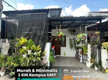 MURAH & MINIMALIS DALAM PERUMAHAN, CUMA 3 KM KE KAMPUS UMY, JOGJA