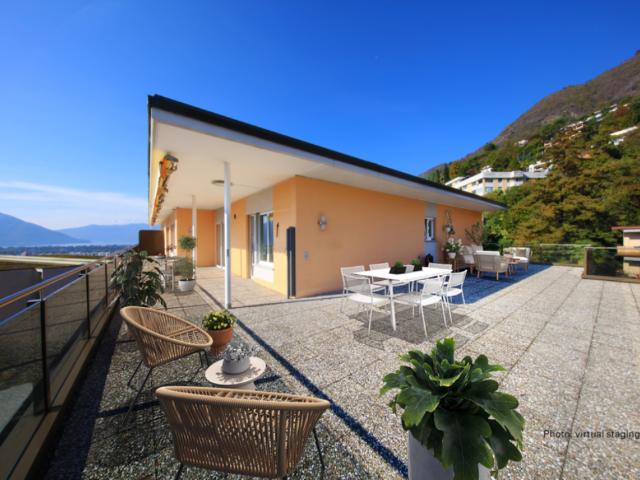 MURALTO Sonniges Penthouse mit herrlichem Seeblick
