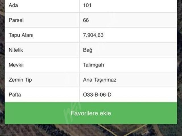 MURAT EMLAK'TAN MERSİN AKDENİZ BAĞCILARİHSANİYE'DE 7.904 METRE KARE SATILIK TARLA