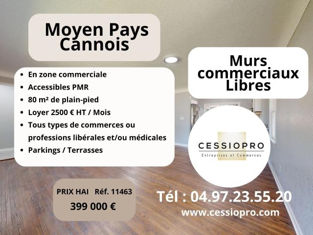 MURS COMMERCIAUX EN ZONE COMMERCIALE PARKINGS TERRASSE ACCESSIBLES PMR