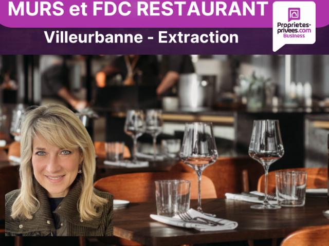 MURS et FDC RESTAURANT 72 m² VILLEURBANNE TERRASSE
