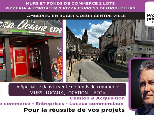 MURS ET FONDS DE COMMERCE Pizzeria à emporter authentique à fort débit