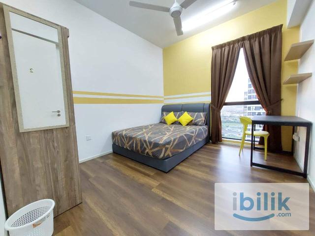 ❤️ MUST VIEW HIGH FLOOR MIDDLE ROOM FOR FEMALE UNIT DIRECT COVER LINK BRIDGE TO MRT STATION at SQWhere, Sungai Buloh