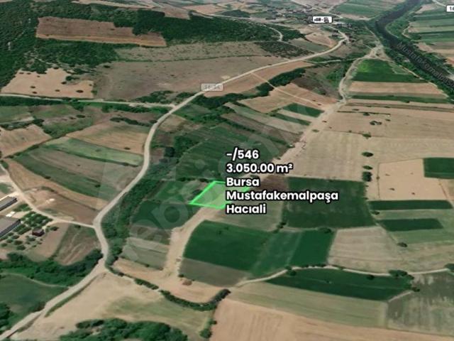 Mustafakemalpaşa Hacıali Pirinçlik Mevkiinde 3.050 m Yatırımlık Satılık Tarla
