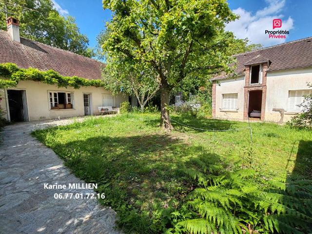 MUZY 27650 Longère et dépendance 4 chambres Garage Atelier Terrain 190000