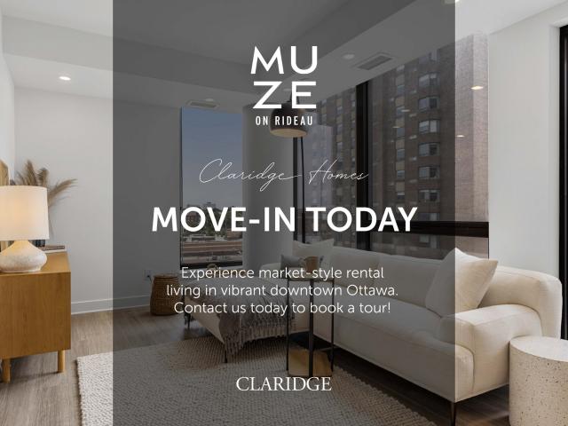 Muze on Rideau Dondi  1 Bed, 1 Bath, Balcony [object Promise] for Rent