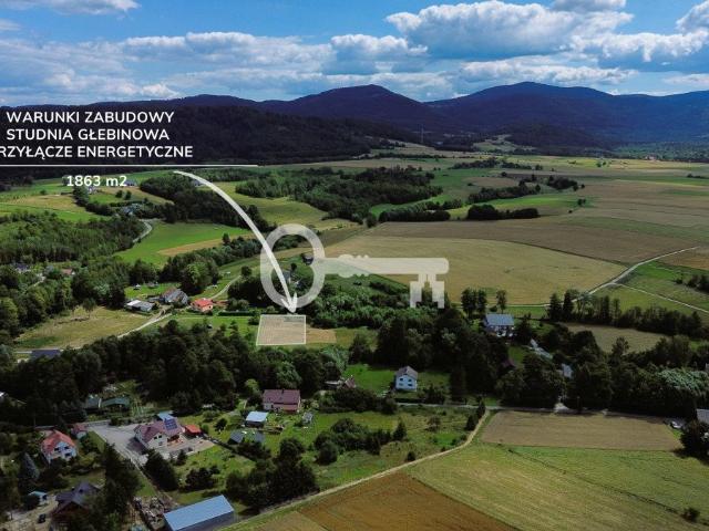 Na sprzedaż działka 1863 m² w Pławnicy z WZ, studnią i prądem