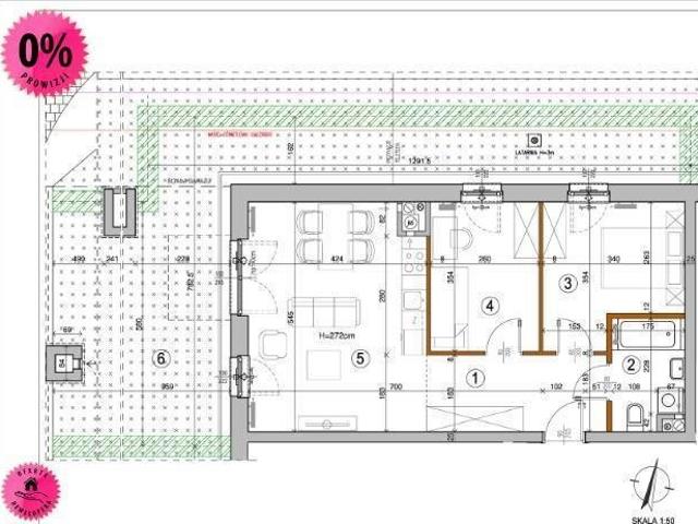 Na sprzedaż przestronne 3 pokojowe mieszkanie z ogródkiem 30 m² w Warszawie