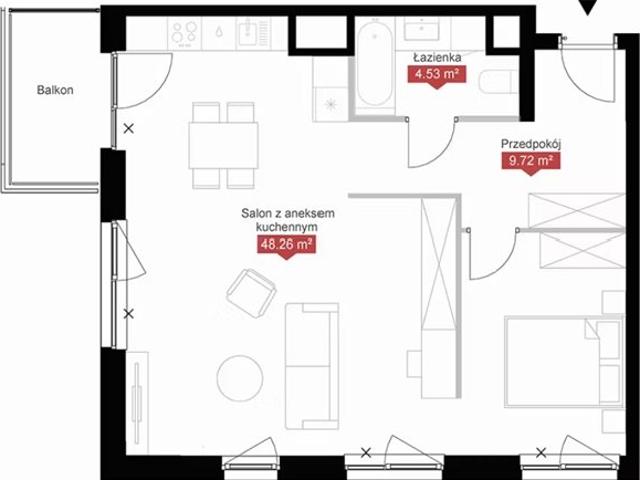 Na sprzedaż przestronne 63 m² z możliwością aranżacji w Warszawie