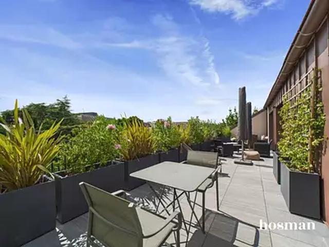 Nantes 44000 Achat / Vente appartement 3 pièces t3 au dernier étage terrasse