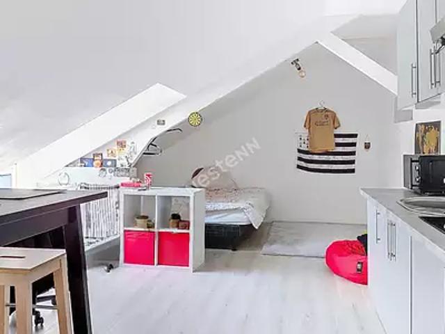 Nantes 44000 Achat / Vente appartement 1 pièce t1 au dernier étage parking