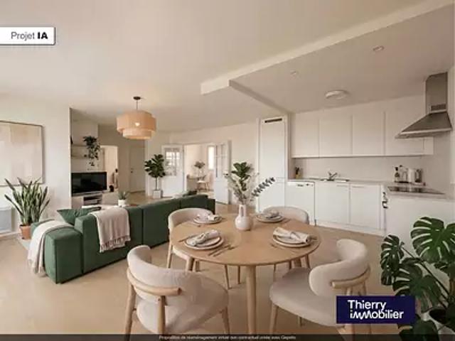 Nantes 44000 Achat / Vente appartement 4 pièces t4 terrasse parking