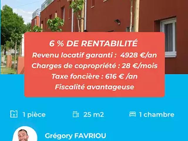 Nantes 44300 Achat / Vente appartement 1 pièce t1