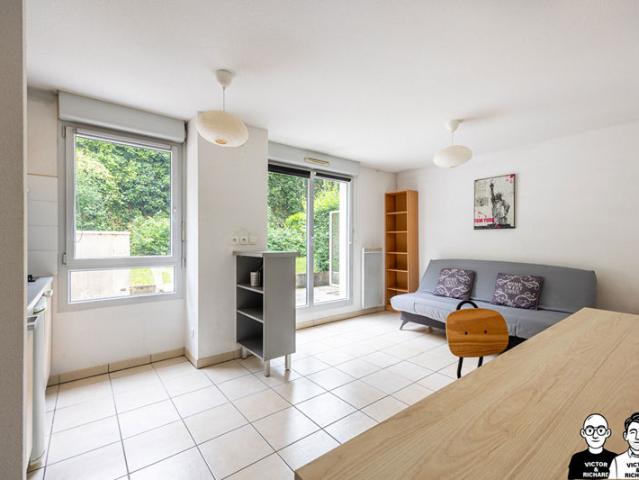 Nantes Motte Rouge Saint Mihiel, T1 avec terrasse 12 m², jardin, DPE C