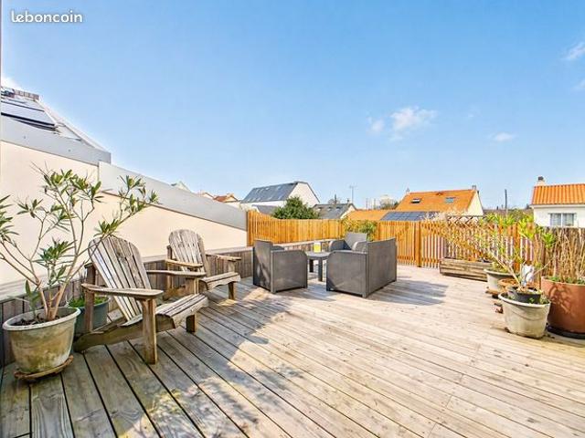 Nantes Pont du cens T6 avec grande terrasse et garages