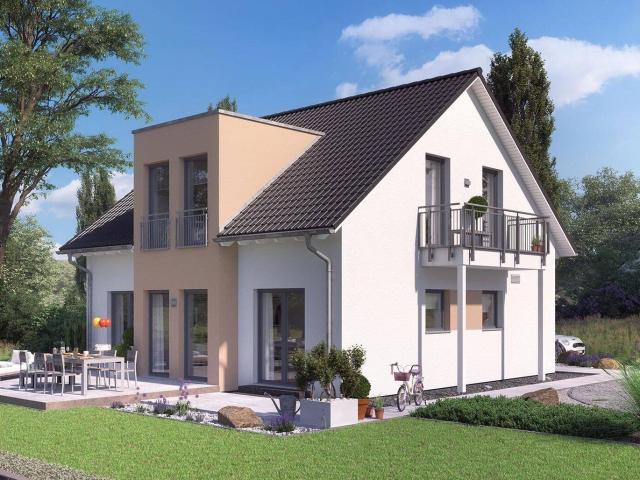 Nachhaltiges Neubauhaus auf dem Land modern und umweltfreundlich