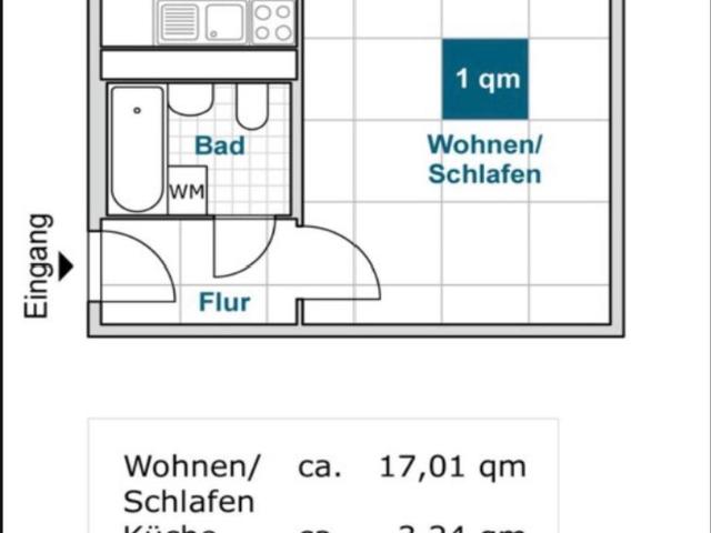 Nachmieter für 1 Zimmer Wohnung in Dresden GorbitzCotta