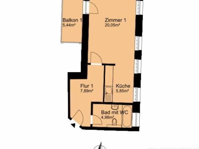 Nachmieter gesucht für 1 Zimmer Wohnung in der KTV