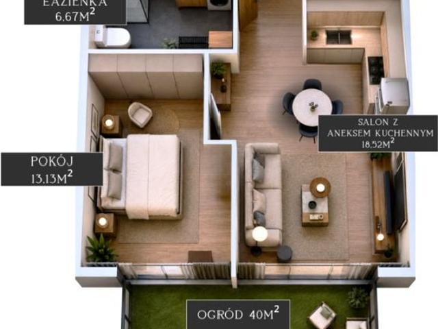 Nadbrzeżna 42,23 m², Stargard