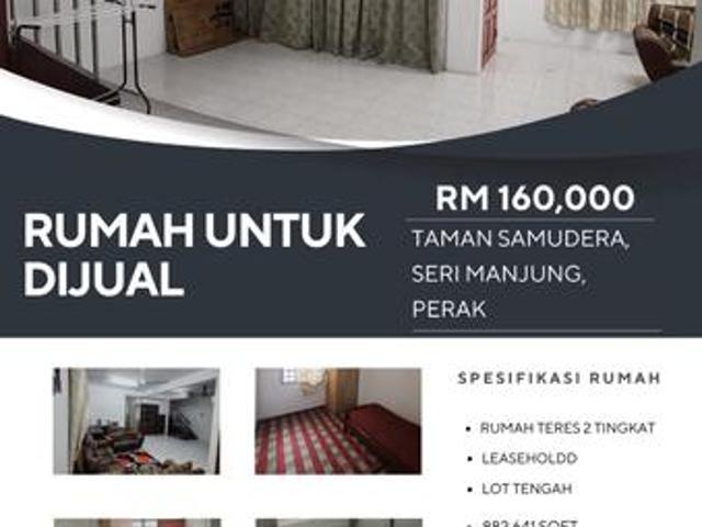 NAK RUMAH MURAH INI PILIHAN TERBAIK ANDA Taman Samudera Perak