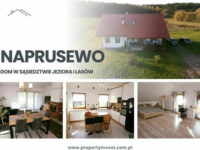 Naprusewo– Dom w sąsiedztwie jeziora i lasów