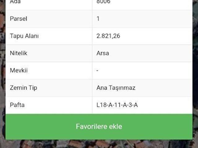 Narlıdere Atatürk Mahallesi'nde fırsat arsa