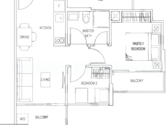 Natura@hillview D23, Apartment