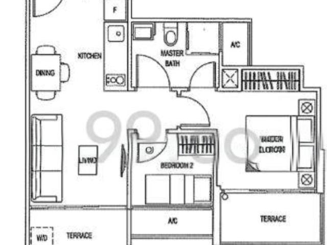 Natura@hillview D23, Apartment