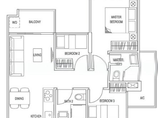Natura@hillview D23, Apartment