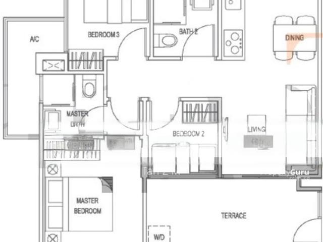Natura@hillview D23, Apartment