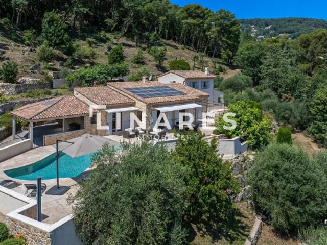 NATURE & PANORAMA – Villa provençale en pierre de 240m² – 06130 Grasse Saint François