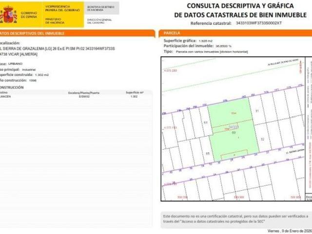 NAVE COMERCIAL POLIGONO LA GANGOSA