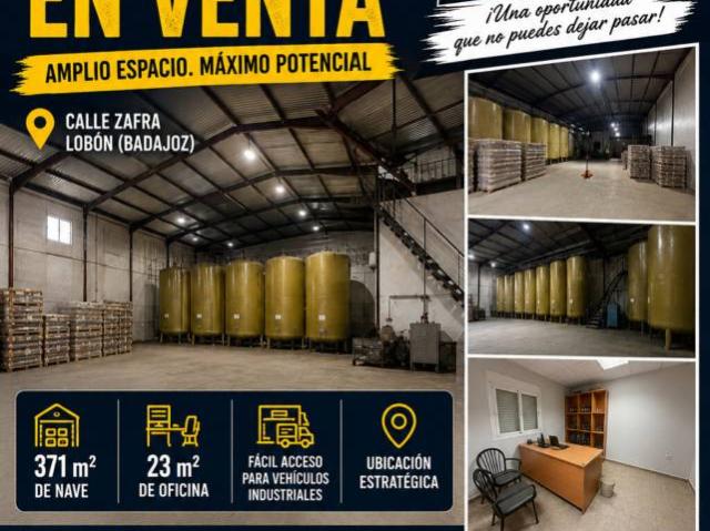 ✨ *NAVE INDUSTRIAL EN LOBÓN